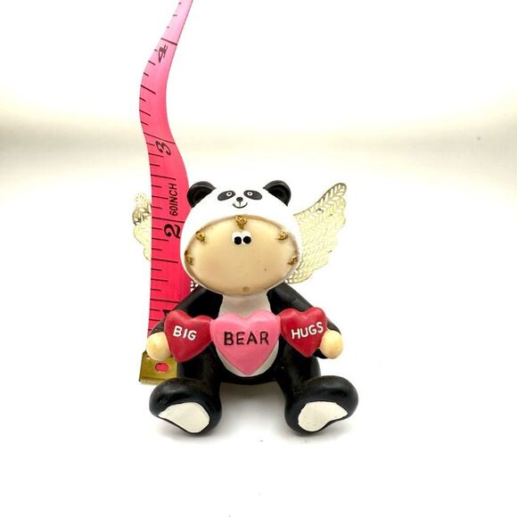Vintage Russ Panda Valentines Heart Angel Cheeks Kirks Kritters big bear hugs - Picture 5 of 5